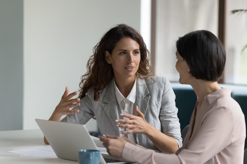 Business Coaching kaksi naista